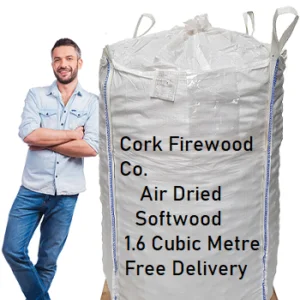1.6m3 bag air dried softwood firewood (Free Nationwide Delivery)